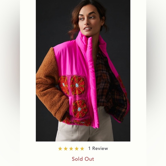 🌟HP🌟ANTHROPOLOGIE NWT Tach Nicoleta Crochet Jacket Size M. - Picture 3 of 10